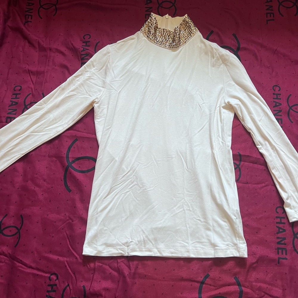 L'AGENCE mock neck top